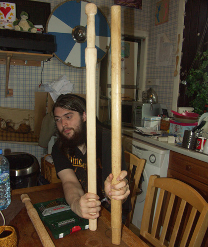 wooden practice swords